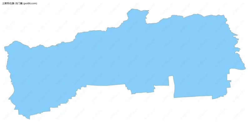 沟门镇边界地图