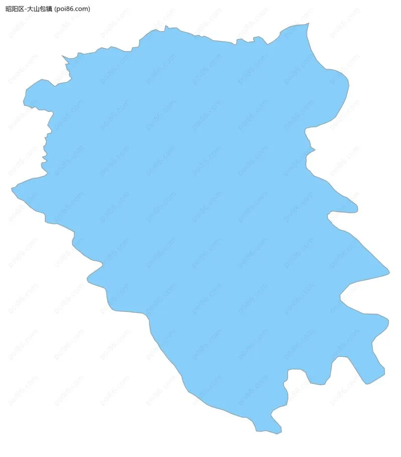 大山包镇边界地图
