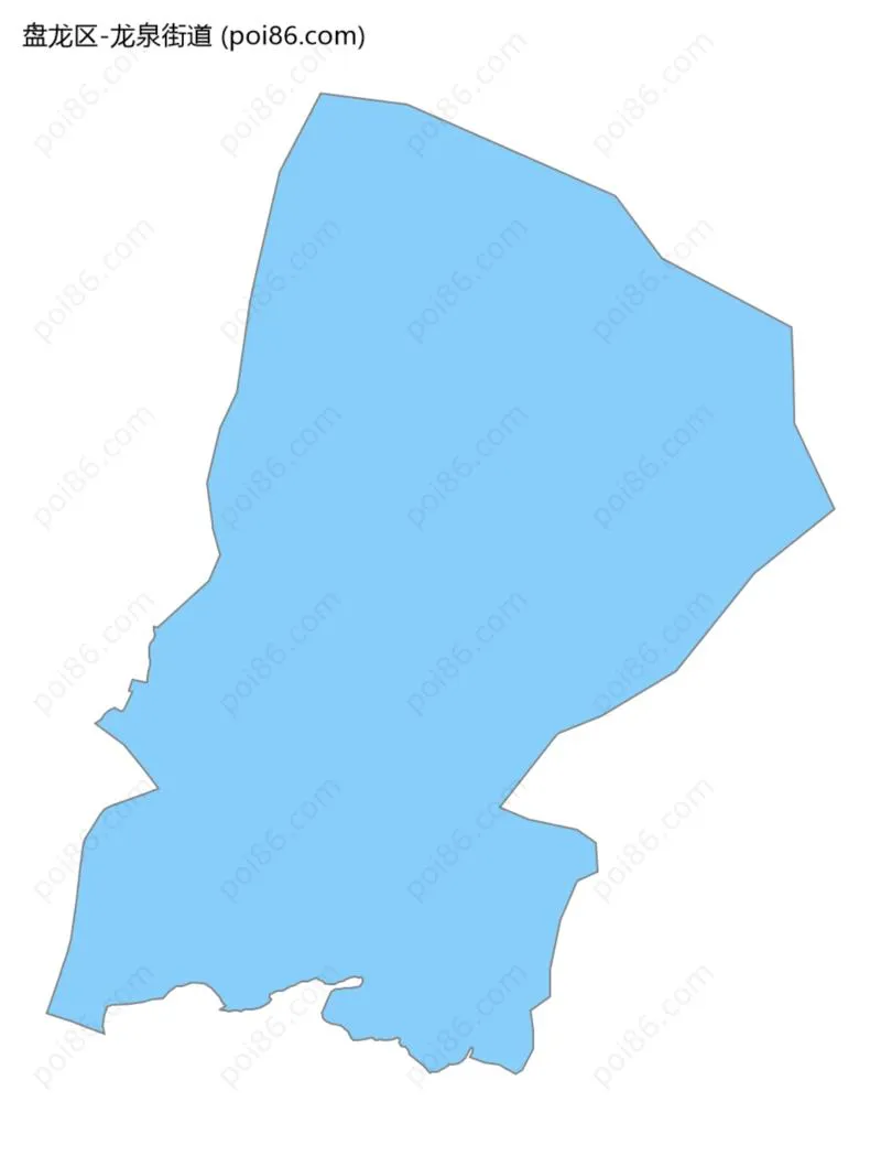 龙泉街道边界地图
