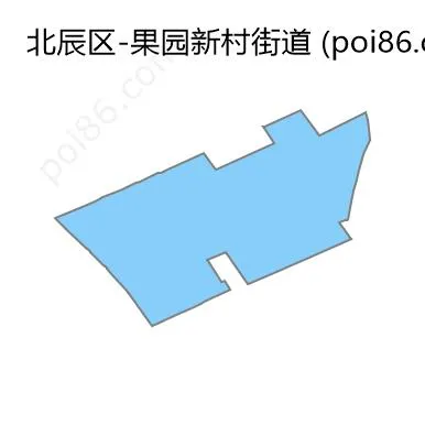 果园新村街道边界地图
