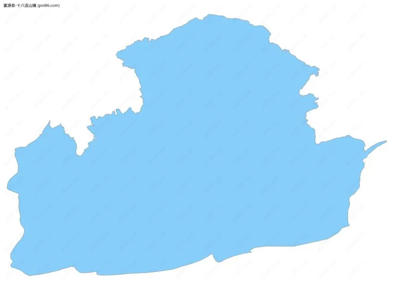 十八连山镇边界地图