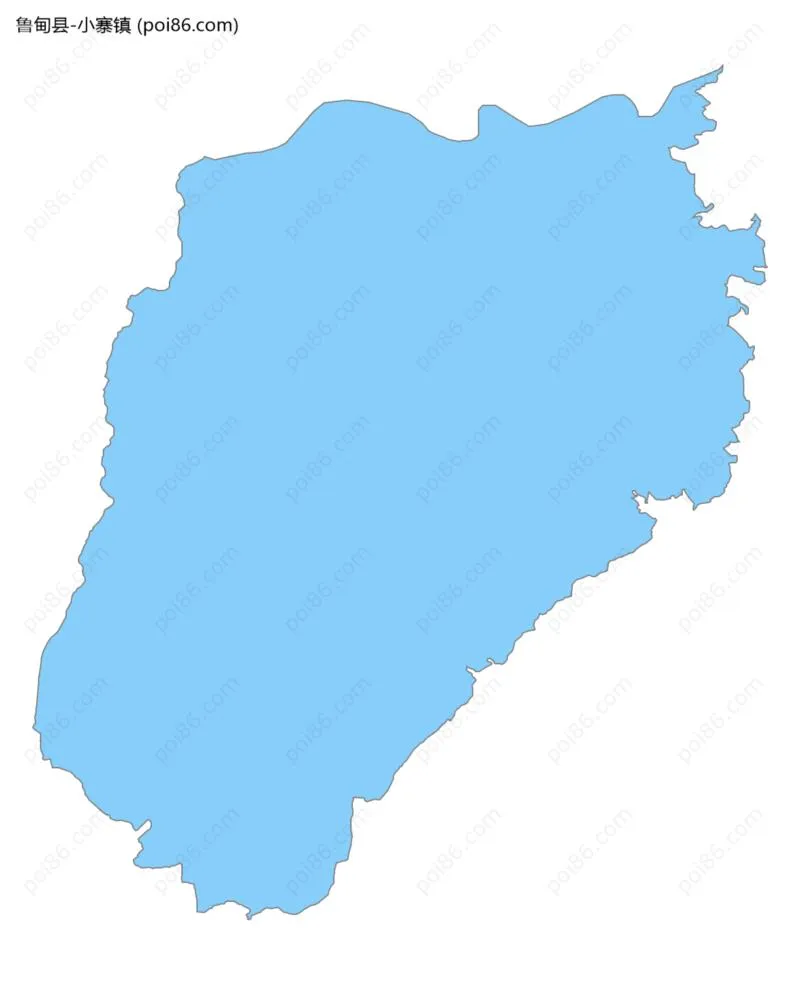 小寨镇边界地图