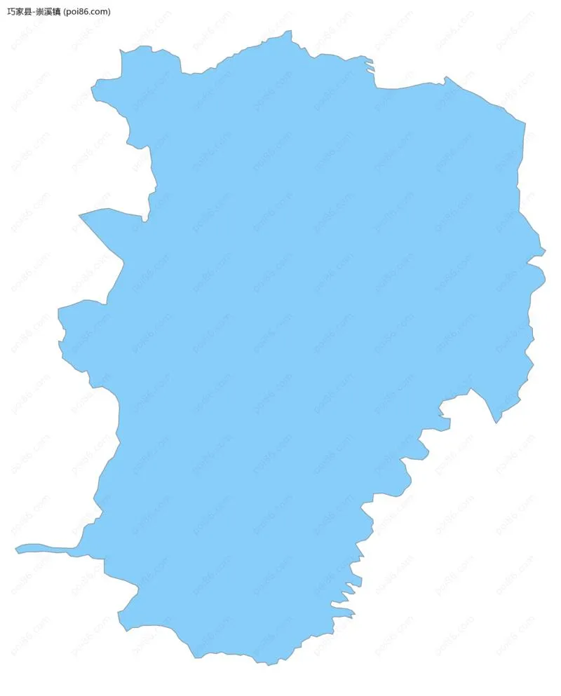 崇溪镇边界地图