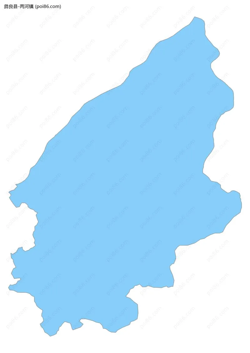 两河镇边界地图