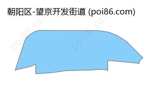 望京开发街道边界地图