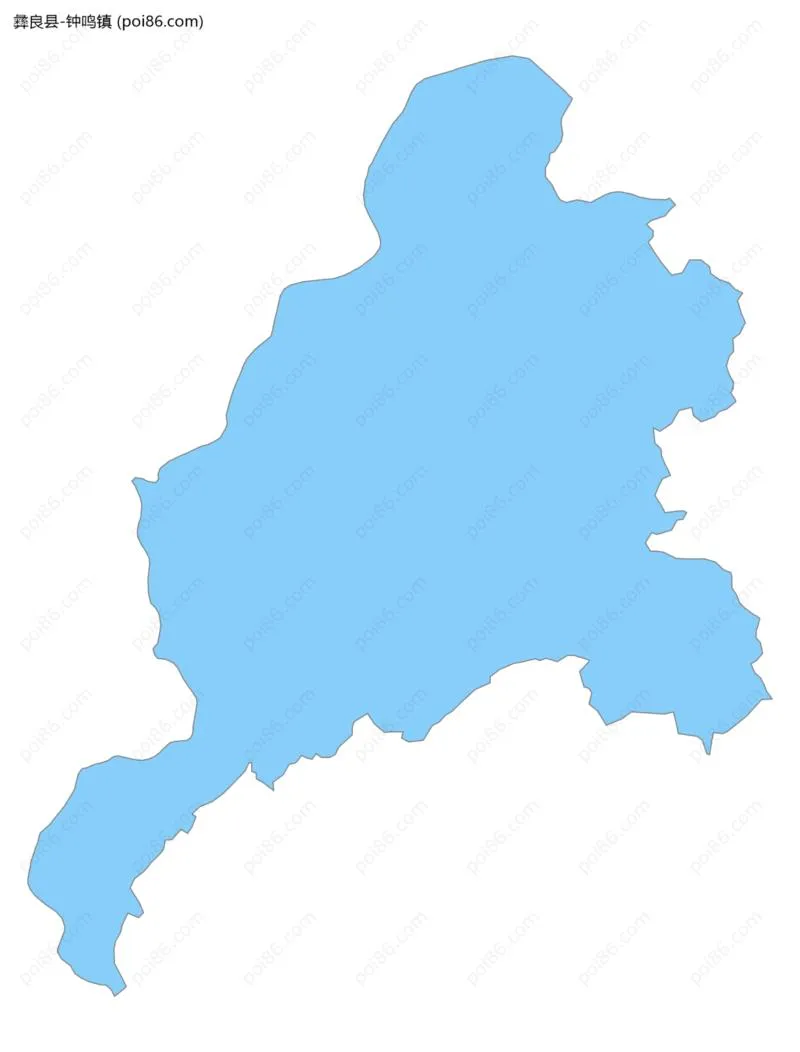 钟鸣镇边界地图