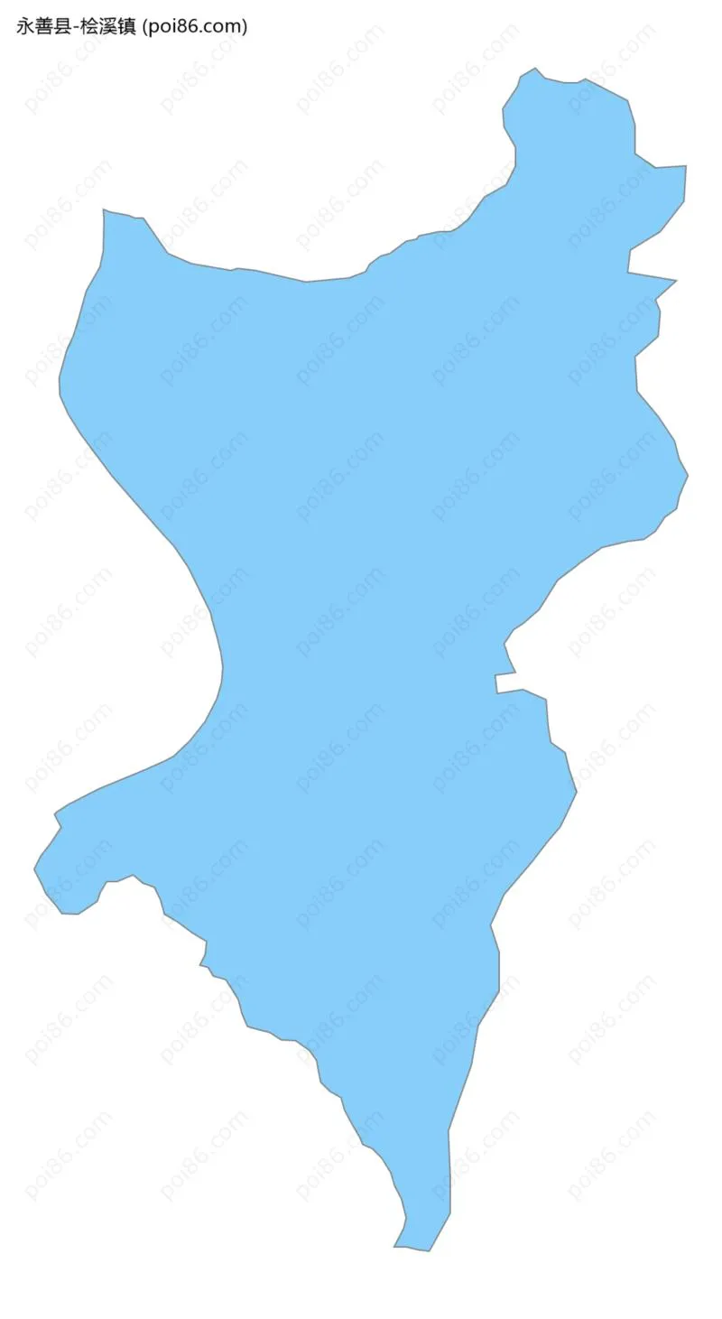 桧溪镇边界地图