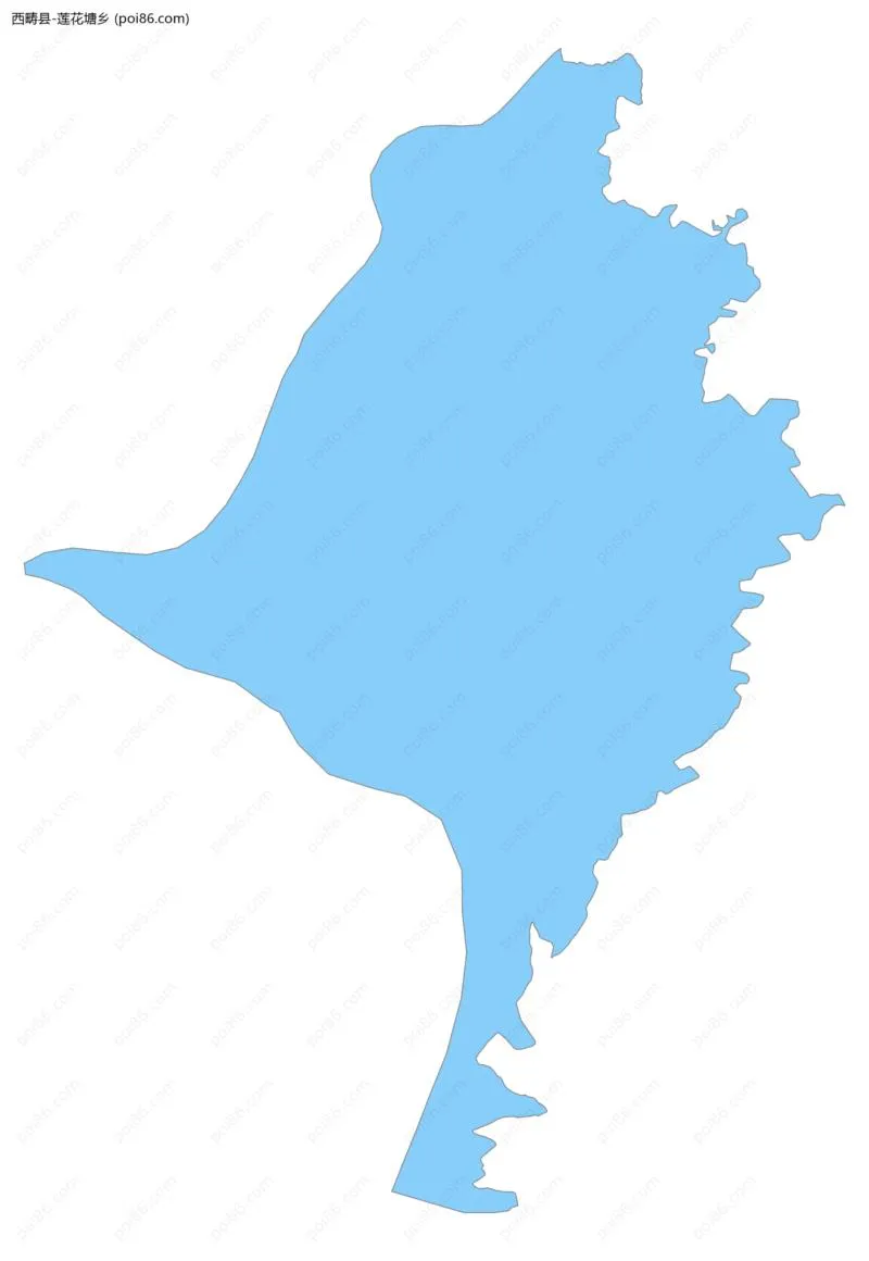 莲花塘乡边界地图