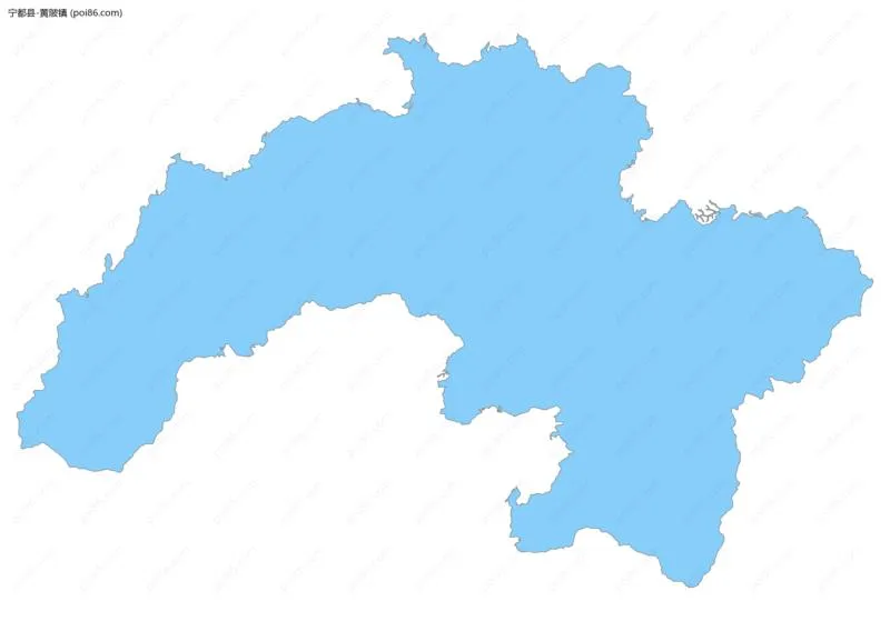 黄陂镇边界地图