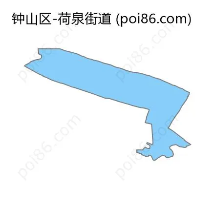 荷泉街道边界地图