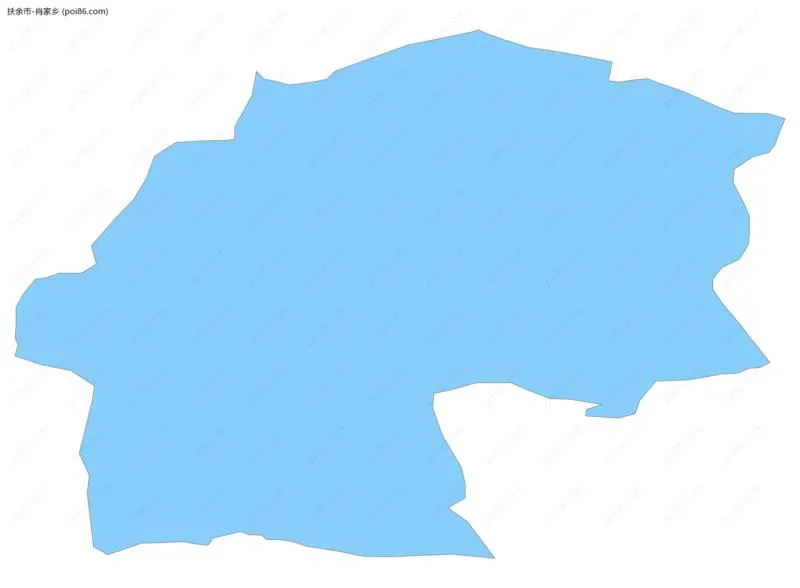 肖家乡边界地图