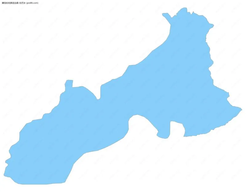 拉巴乡边界地图