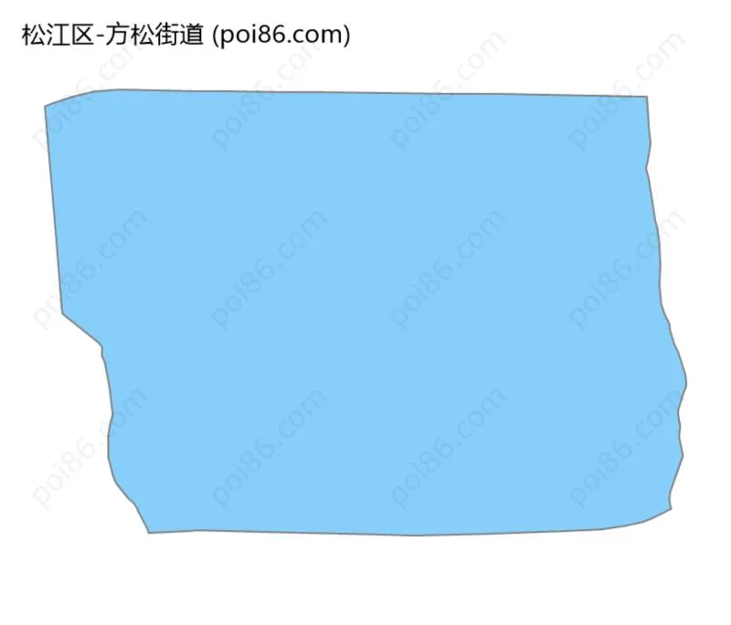 方松街道边界地图
