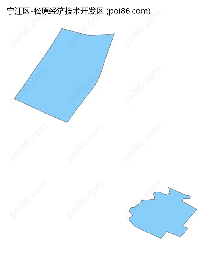 松原经济技术开发区边界地图
