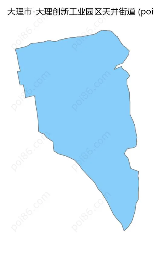 大理创新工业园区天井街道边界地图