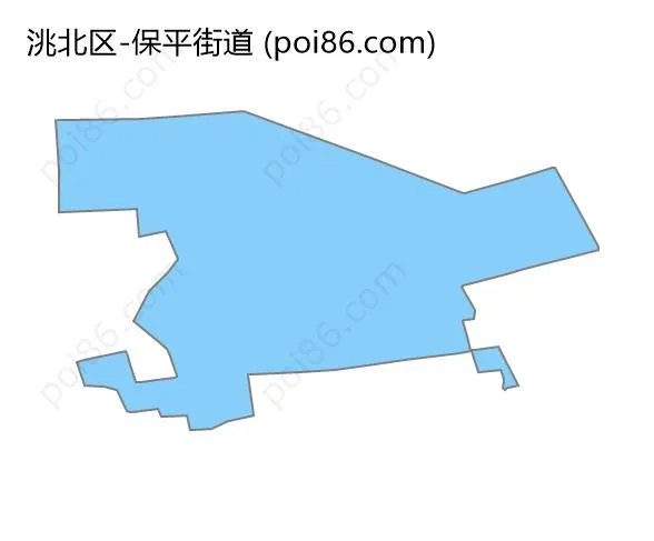 保平街道边界地图