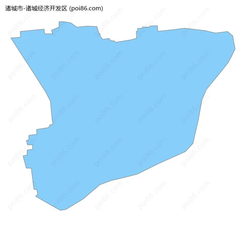 诸城经济开发区边界地图