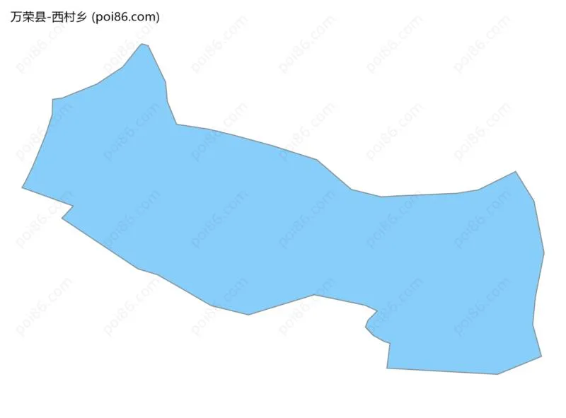 西村乡边界地图