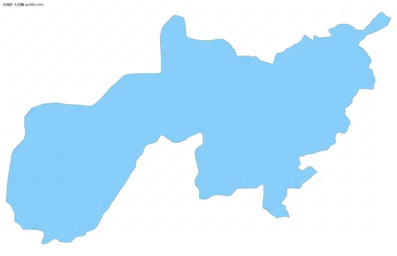 七河镇边界地图