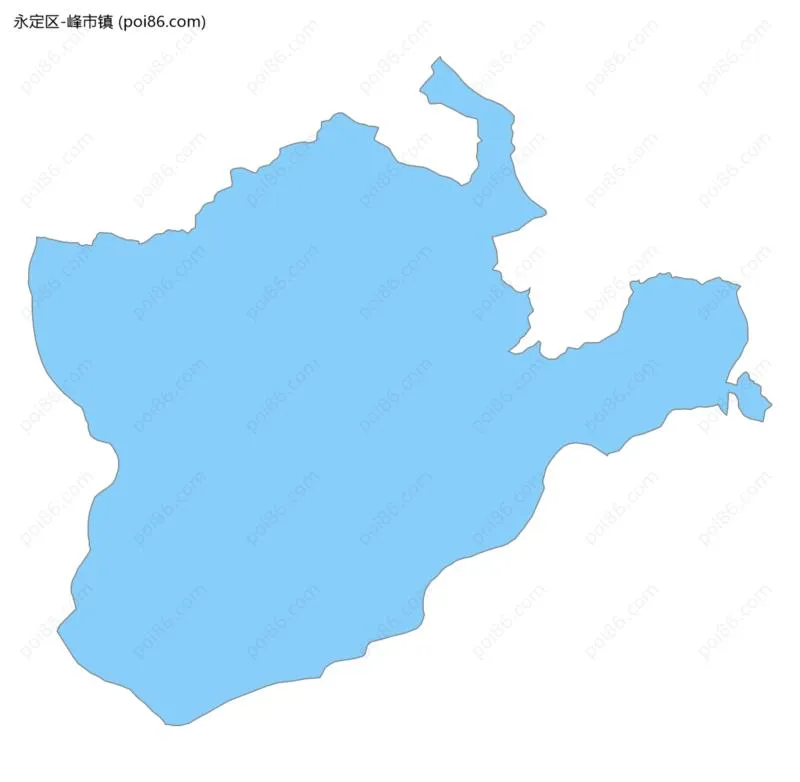 峰市镇边界地图