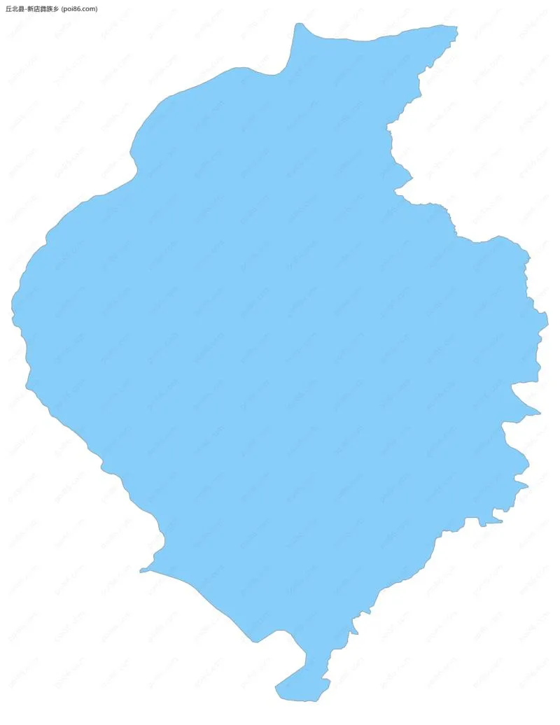 新店彝族乡边界地图