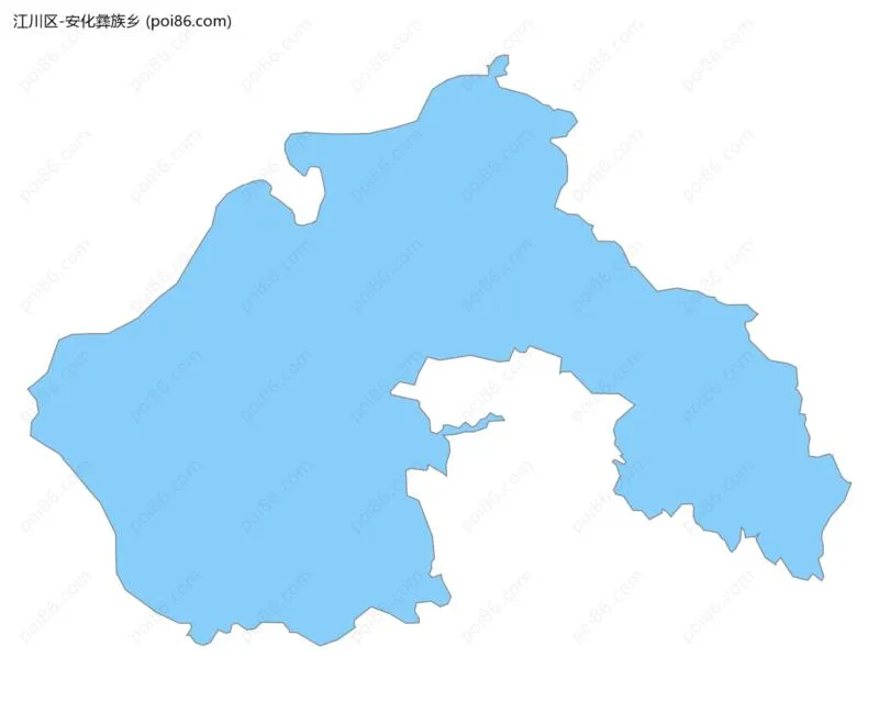 安化彝族乡边界地图