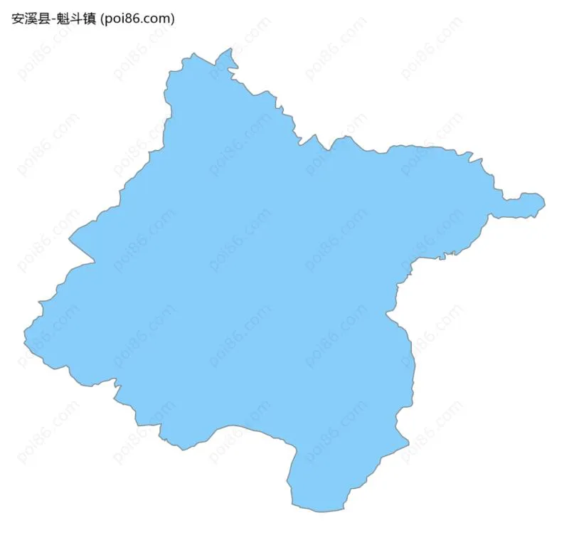 魁斗镇边界地图