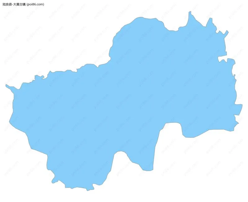 大莫古镇边界地图