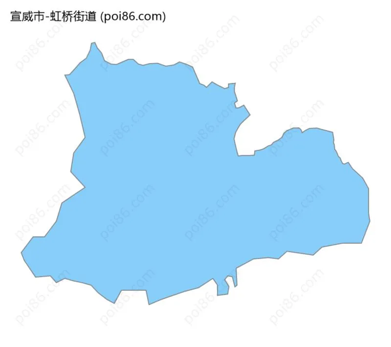 虹桥街道边界地图