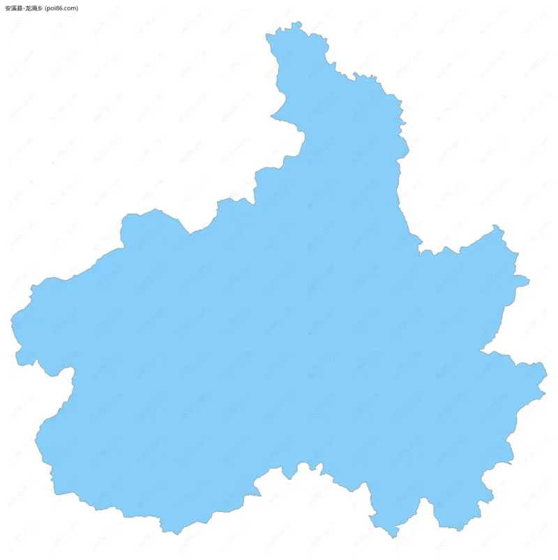 龙涓乡边界地图