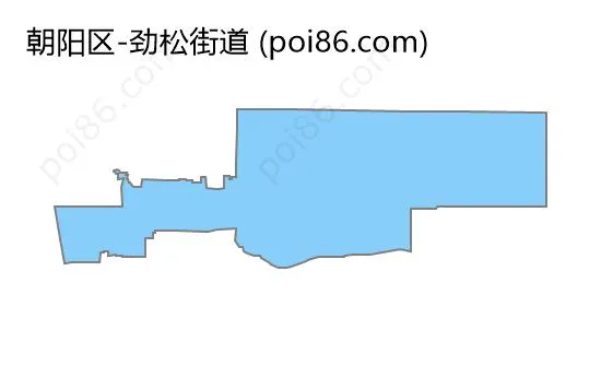 劲松街道边界地图