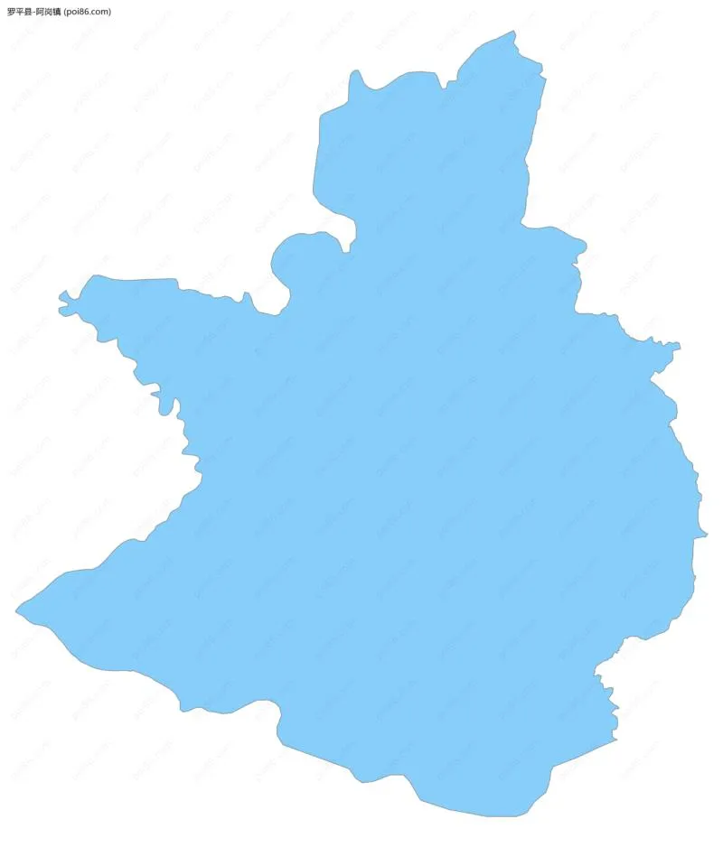 阿岗镇边界地图