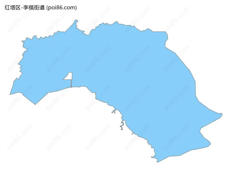 李棋街道边界地图