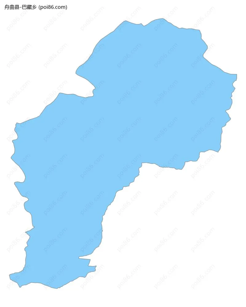 巴藏乡边界地图