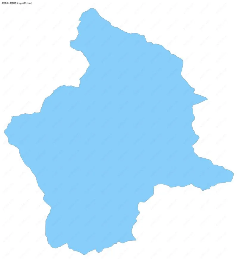 曲告纳乡边界地图