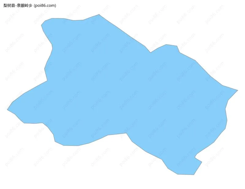 泉眼岭乡边界地图