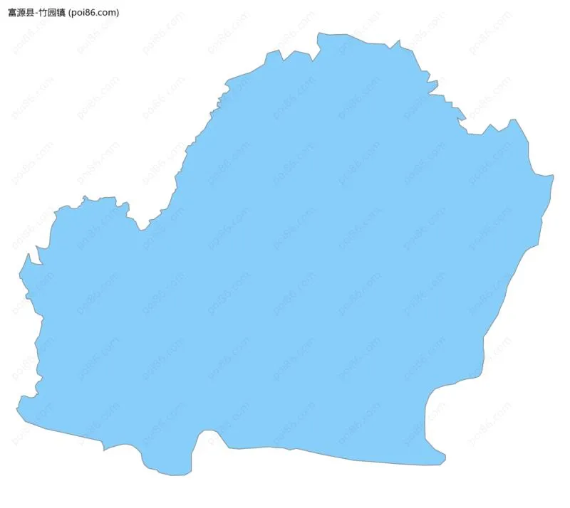 竹园镇边界地图