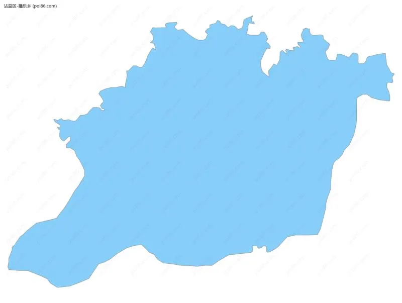 播乐乡边界地图