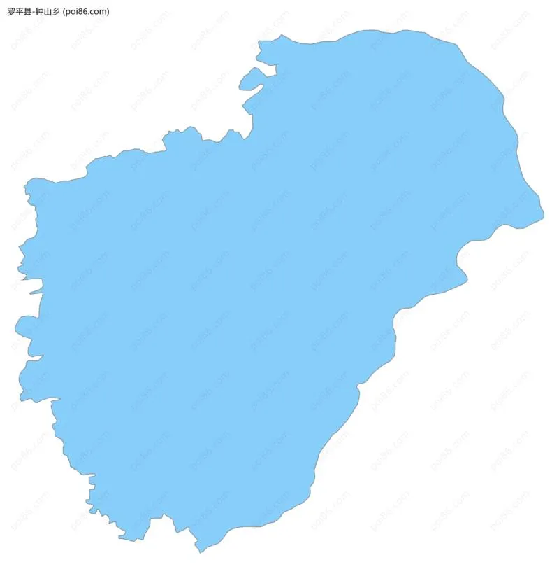 钟山乡边界地图