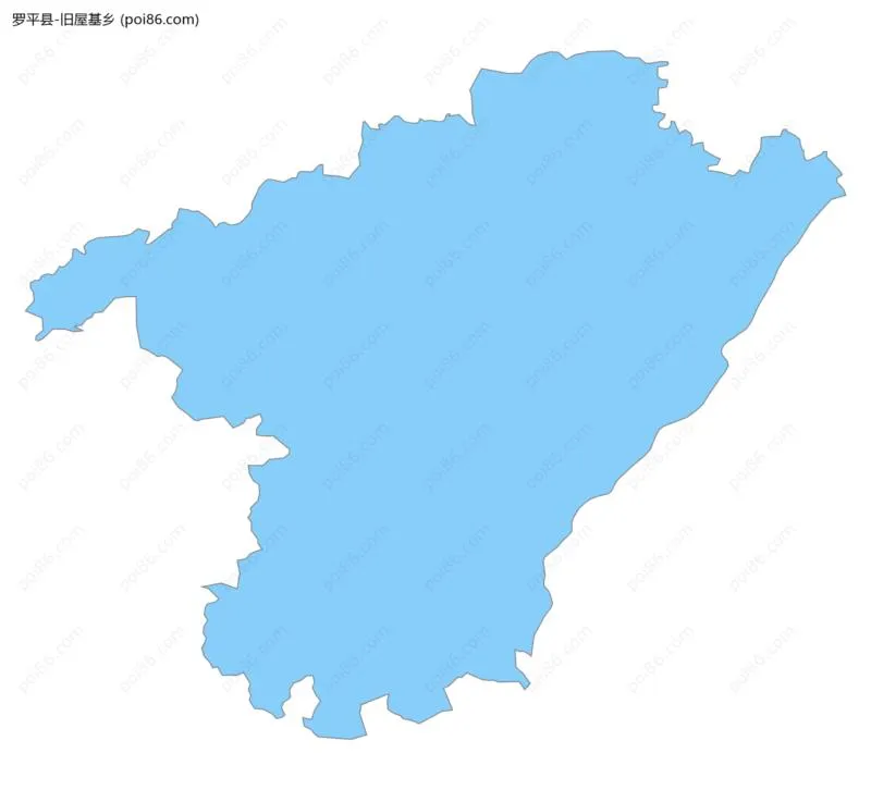 旧屋基乡边界地图