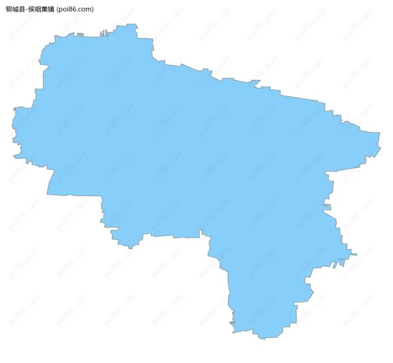 侯咽集镇边界地图