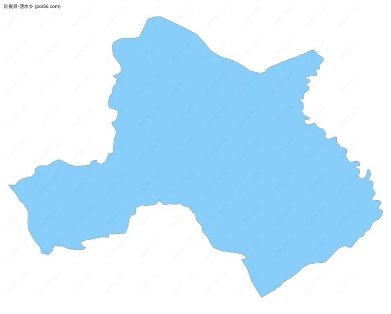 活水乡边界地图