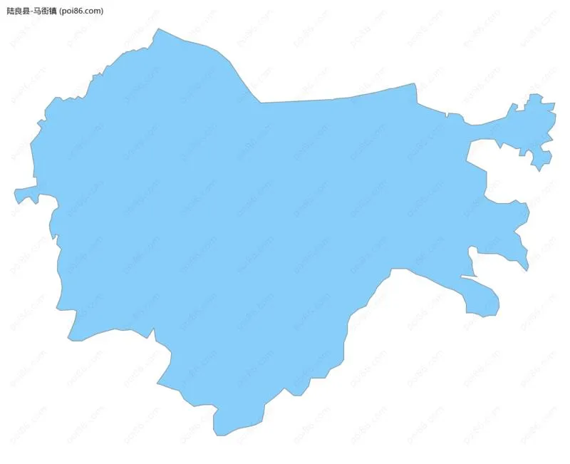马街镇边界地图