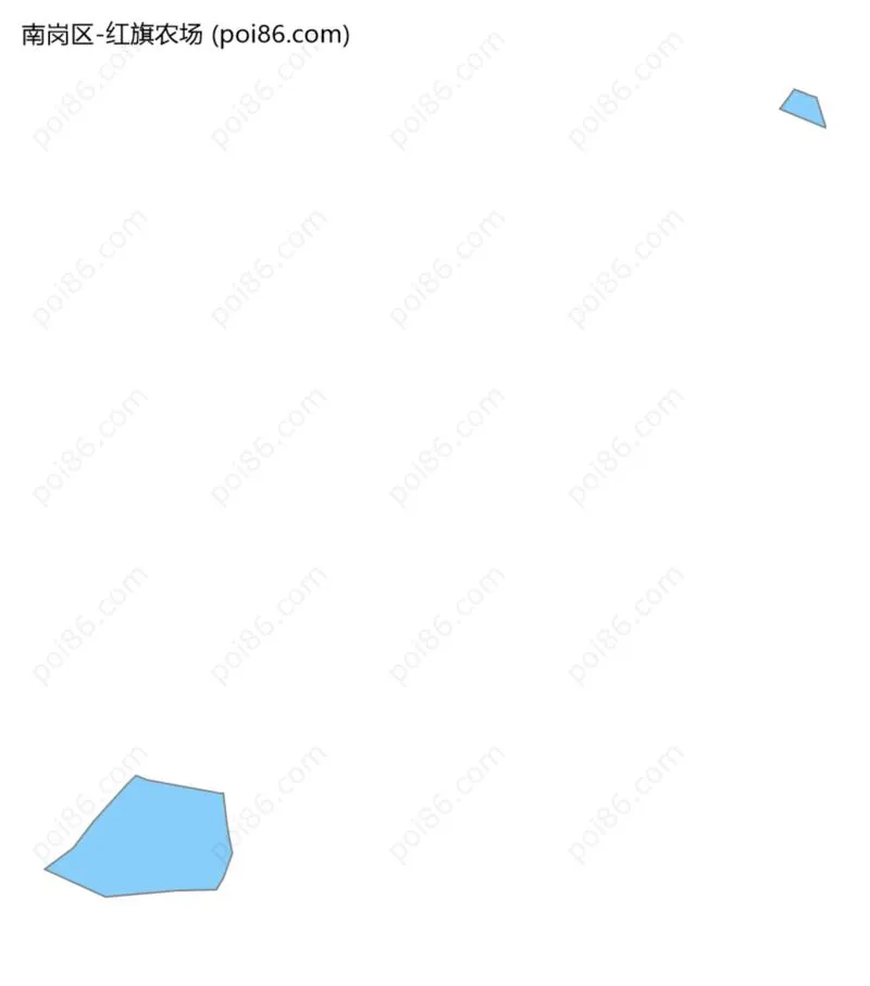 红旗农场边界地图