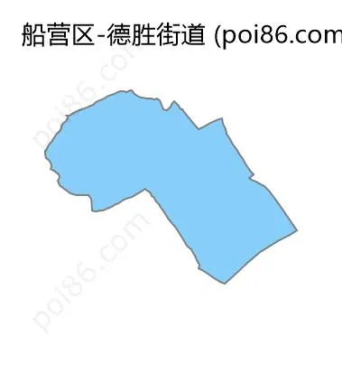 德胜街道边界地图