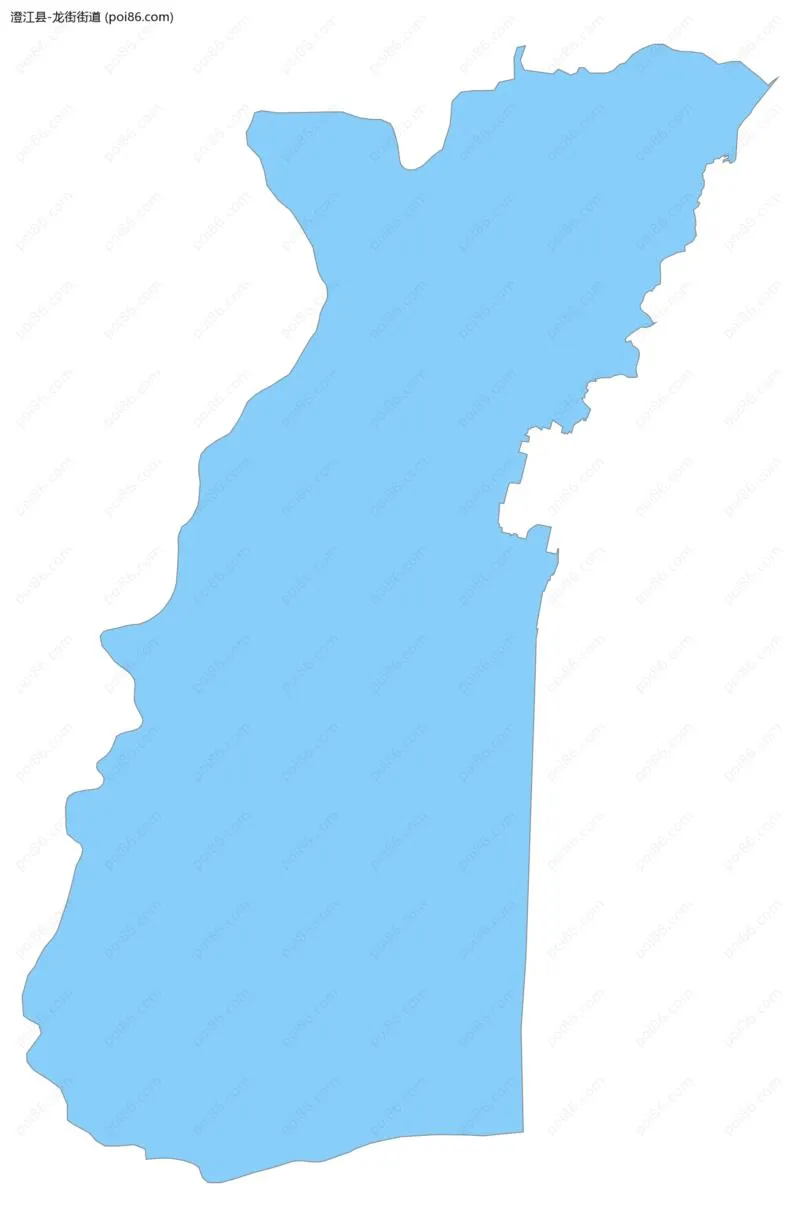 龙街街道边界地图
