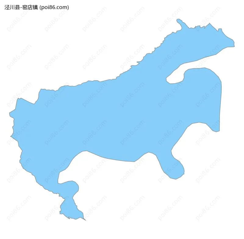 窑店镇边界地图