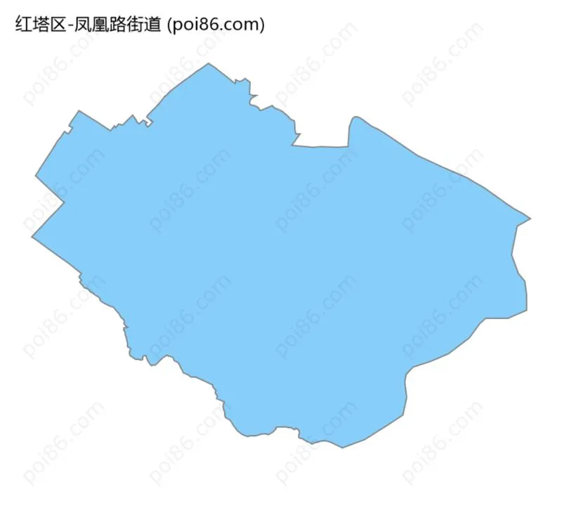 凤凰路街道边界地图