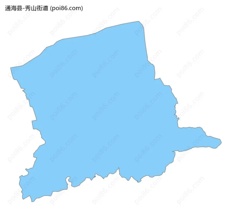 秀山街道边界地图