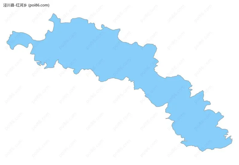 红河乡边界地图